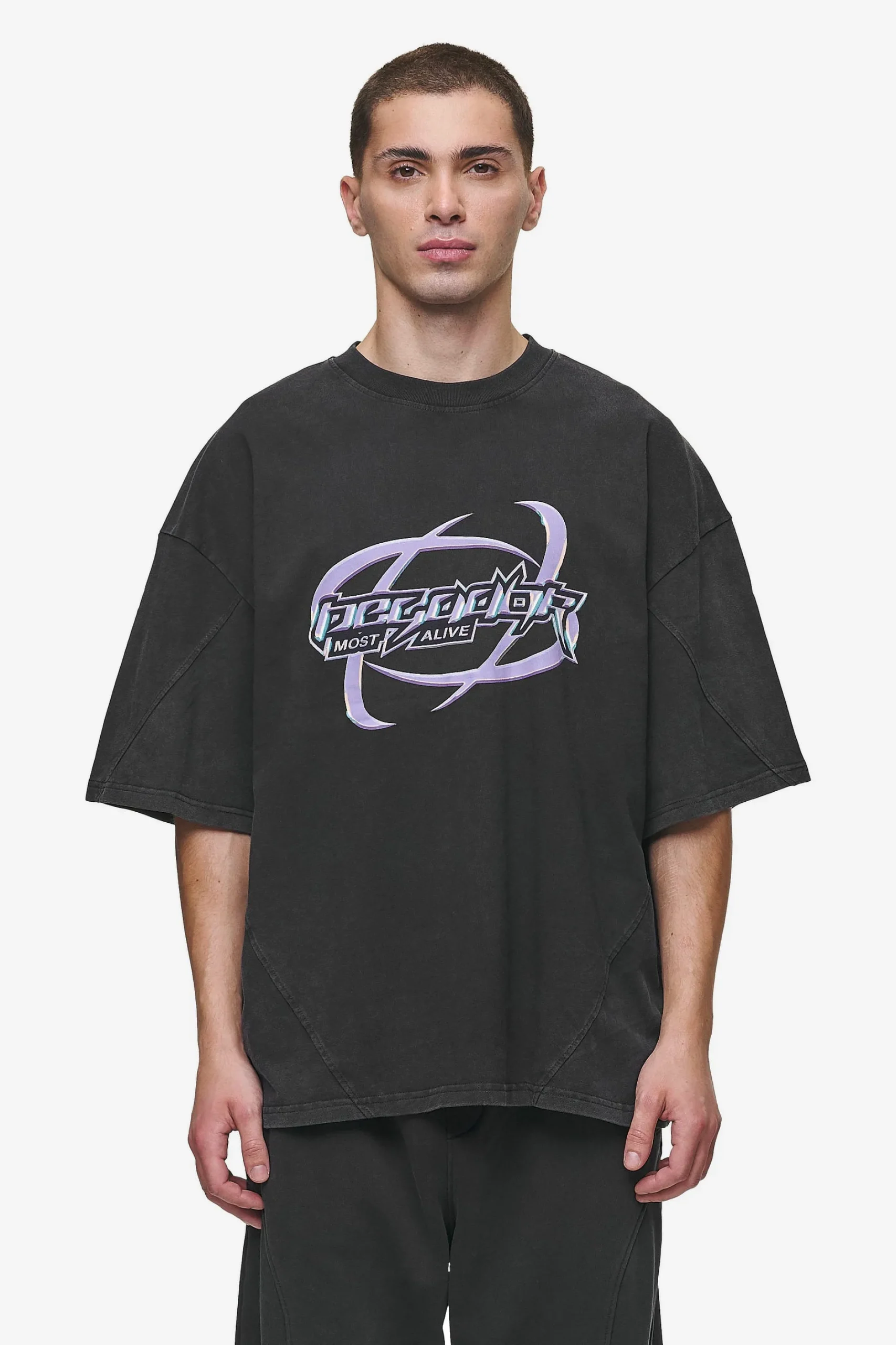 Pegador Mill Boxy Tee Vintage Black