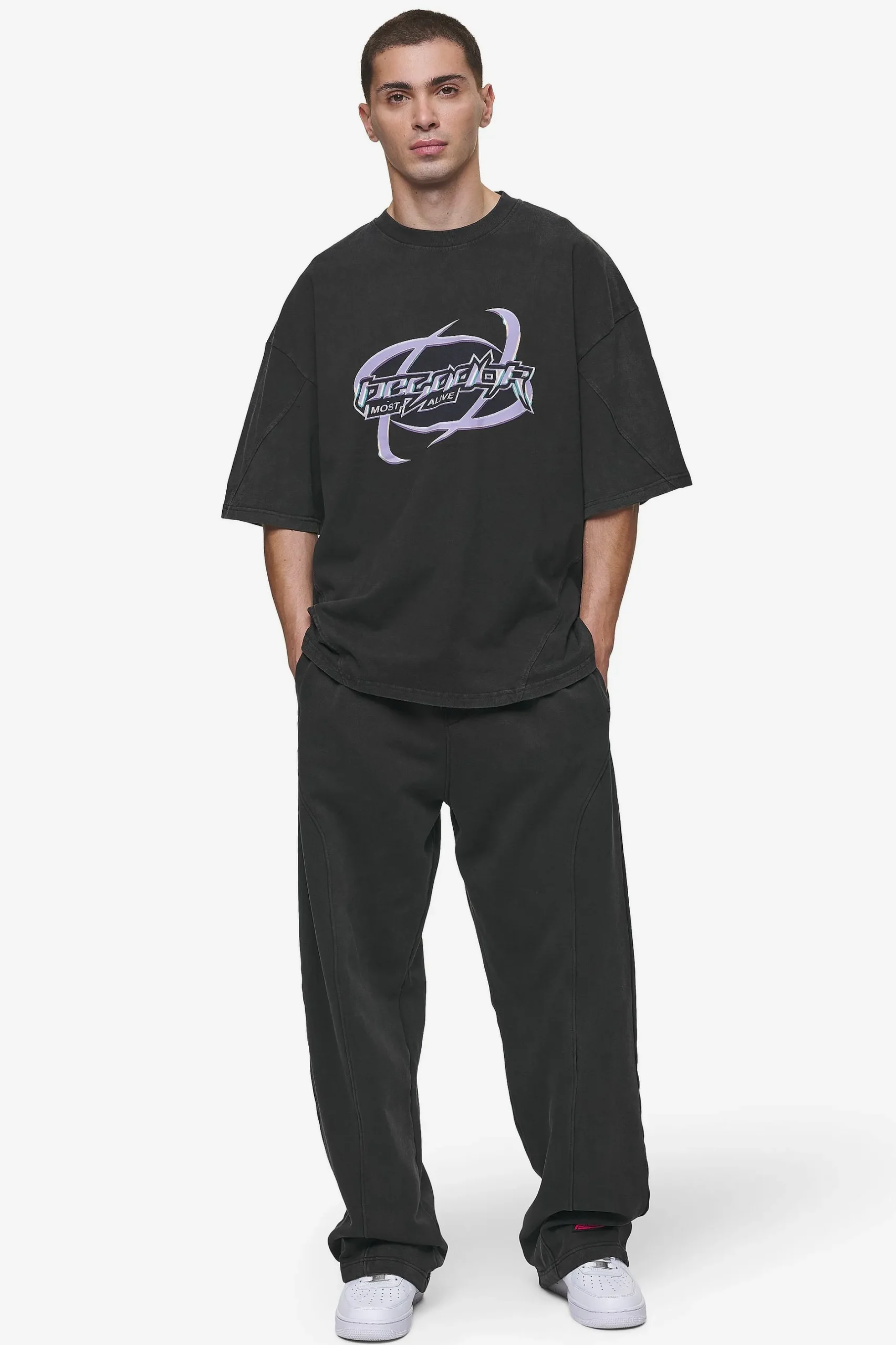 Pegador Mill Boxy Tee Vintage Black