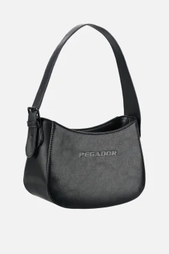 Pegador Mona Logo Faux Leather Handbag Black