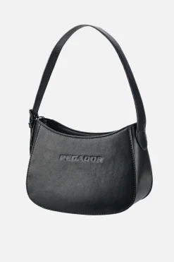 Pegador Mona Logo Faux Leather Handbag Black
