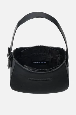 Pegador Mona Logo Faux Leather Handbag Black