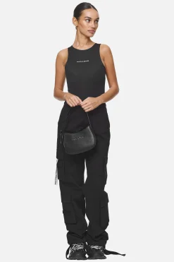 Pegador Mona Logo Faux Leather Handbag Black