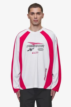 Pegador Mosco Longsleeve Jersey White Virtual Pink