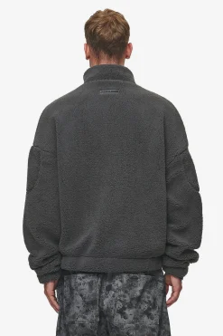 Pegador Munoz Teddy Half Zip Sweater Anthracite