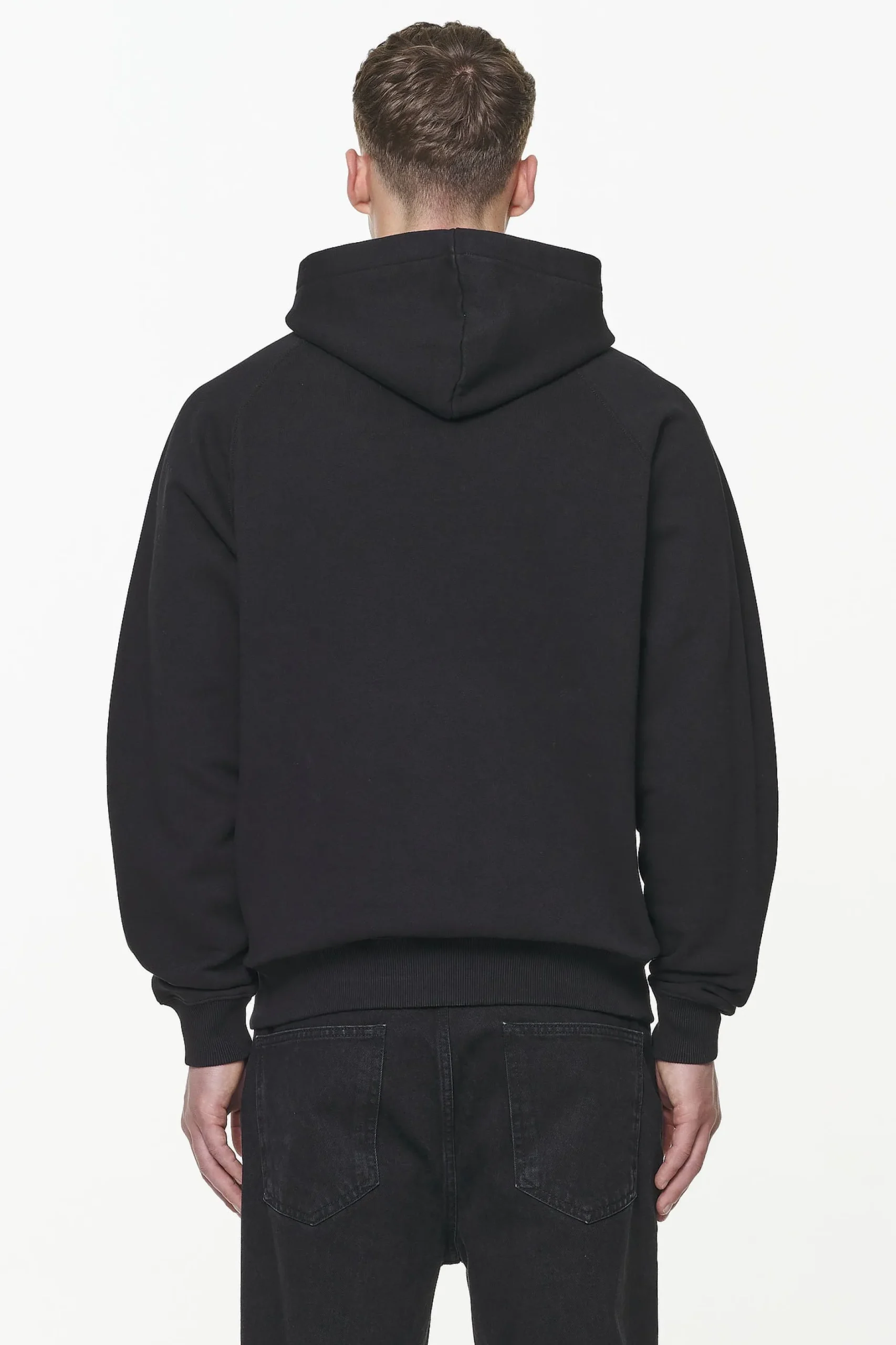 Pegador Nether Raglan Hoodie Vintage Washed Onyx Black