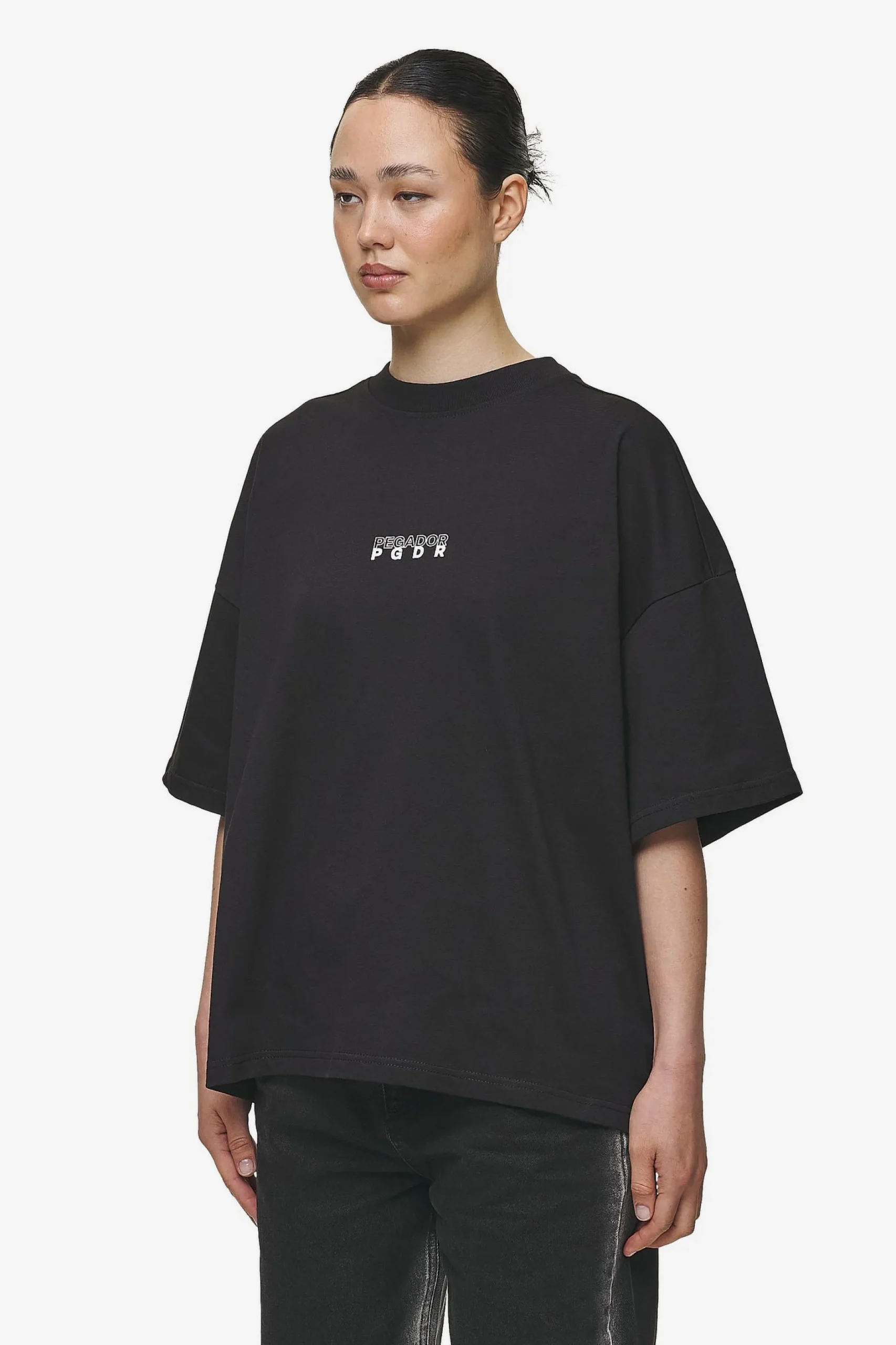 Pegador Nisa Heavy Oversized Tee Washed Black