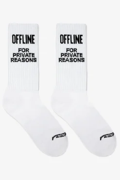 Pegador Offline Socks White Black
