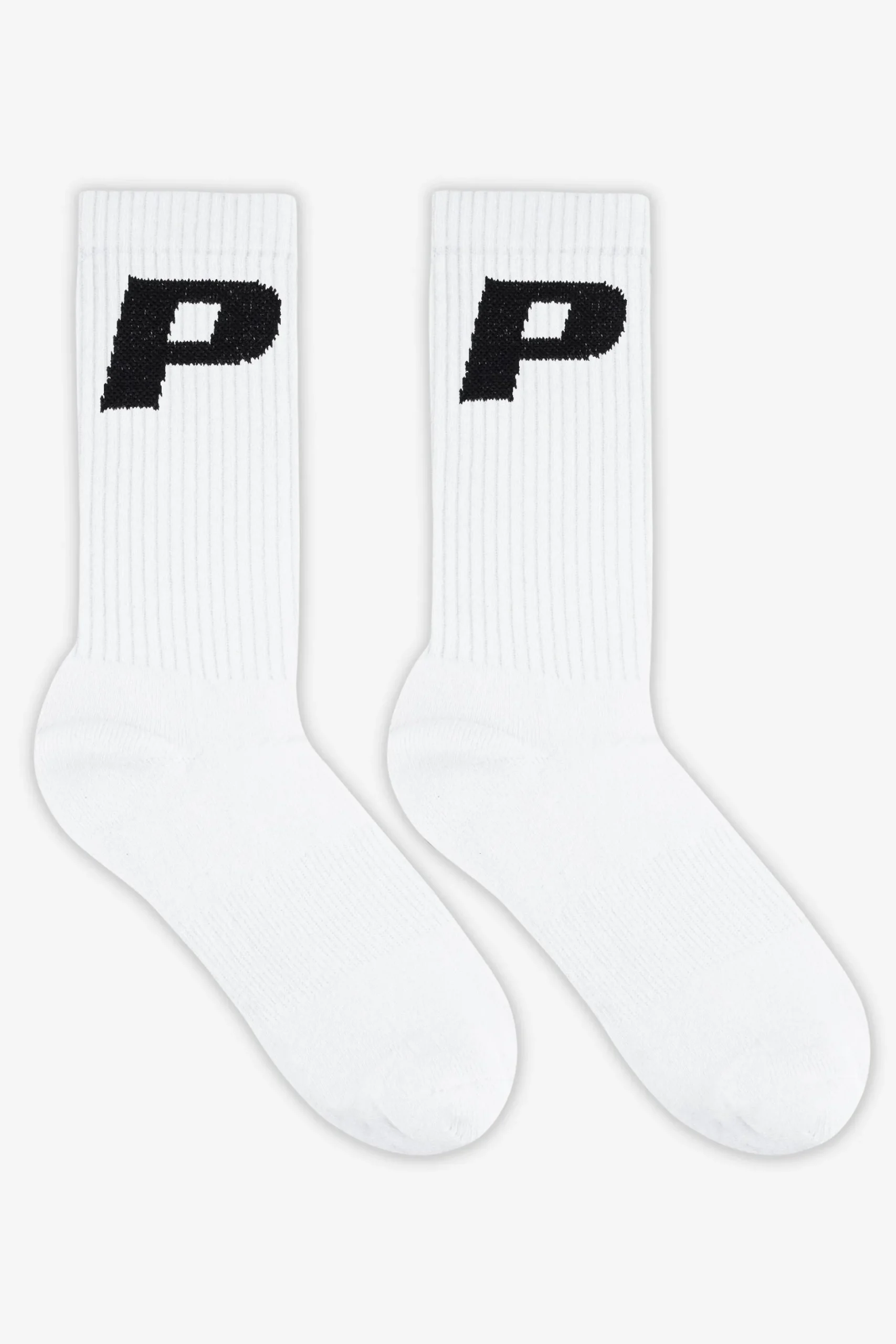 Pegador P Logo Socks White Black