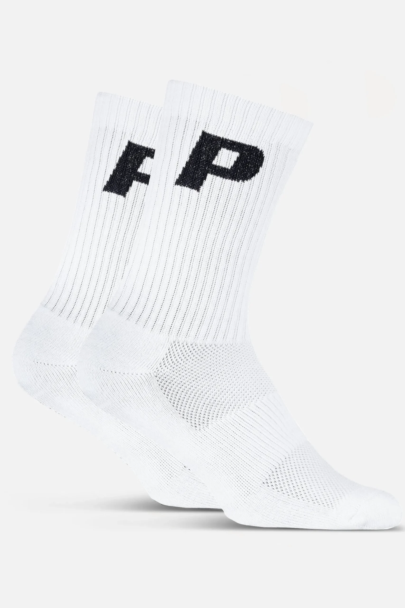 Pegador P Logo Socks White Black