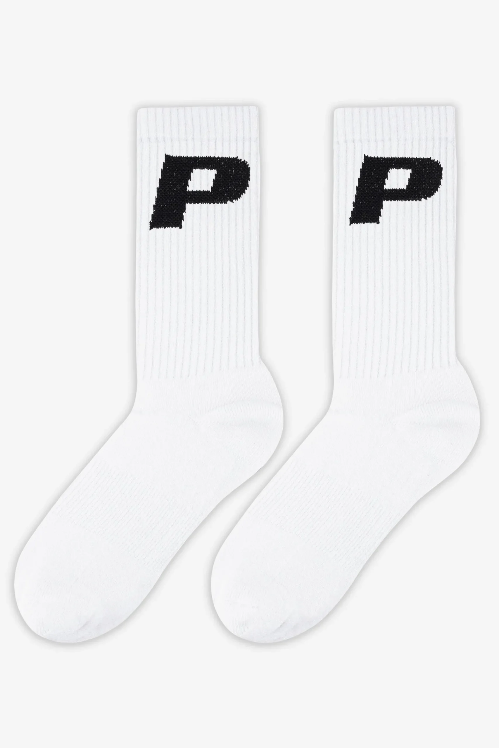 Pegador P Logo Socks White Black