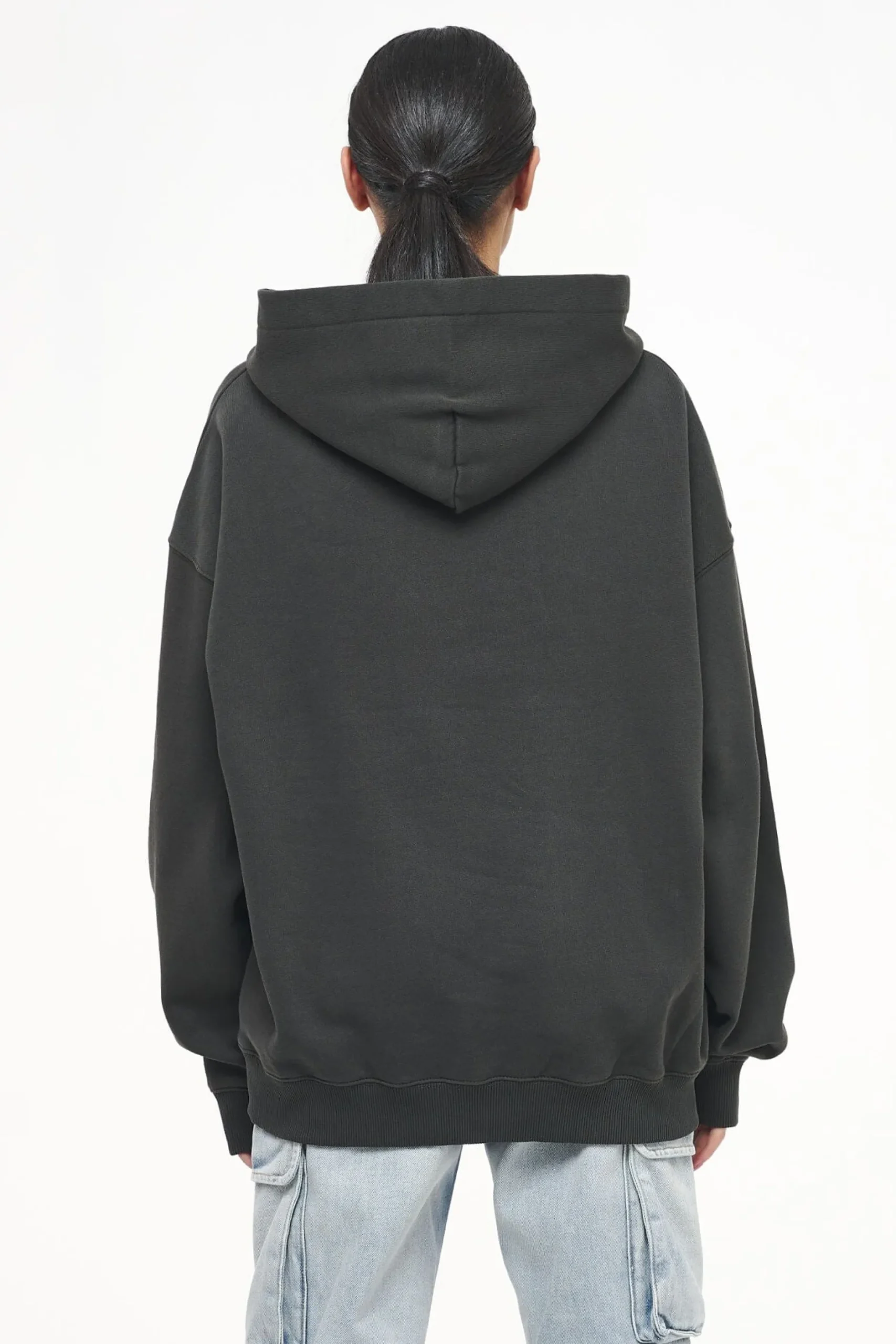 Pegador Palm Oversized Hoodie Vintage Washed Iron Grey