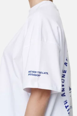 Pegador Palmyra Heavy Oversized Tee White