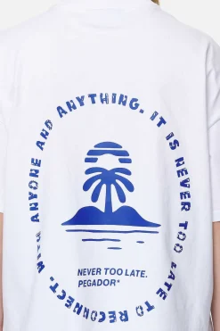 Pegador Palmyra Heavy Oversized Tee White