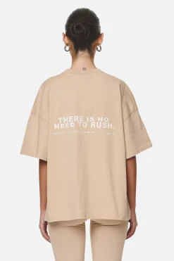 Pegador Paluma Heavy Oversized Tee Washed Safari Sand