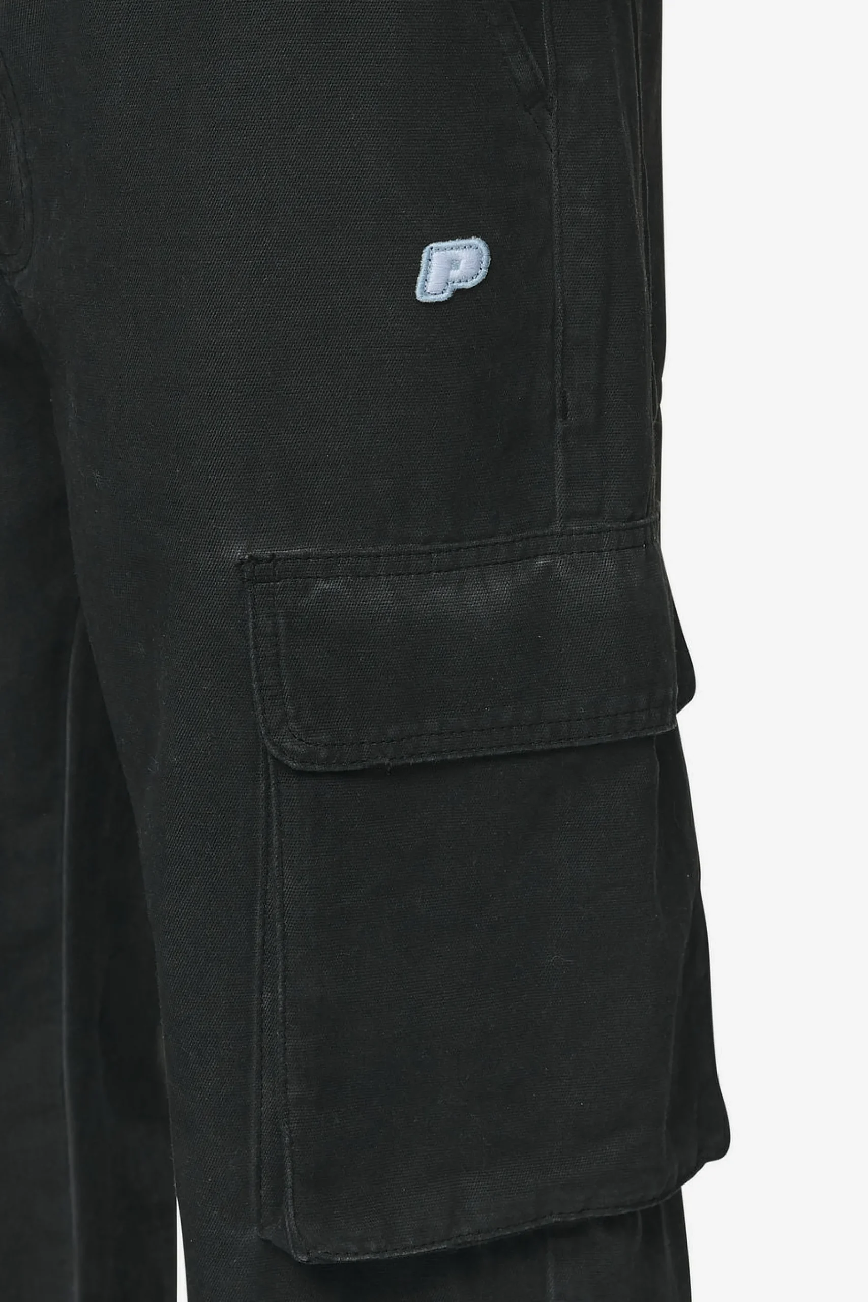 Pegador Preto Wide Cargo Pants Dyed Black