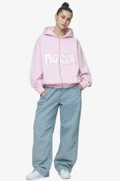 Pegador Ramira Oversized Sweat Jacket Washed Bubblegum