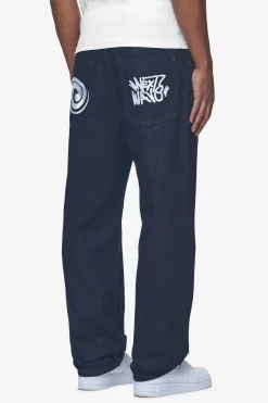 Pegador Raston Baggy Jeans Dark Blue