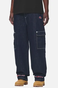 Pegador Renton Loose Jeans Dark Blue