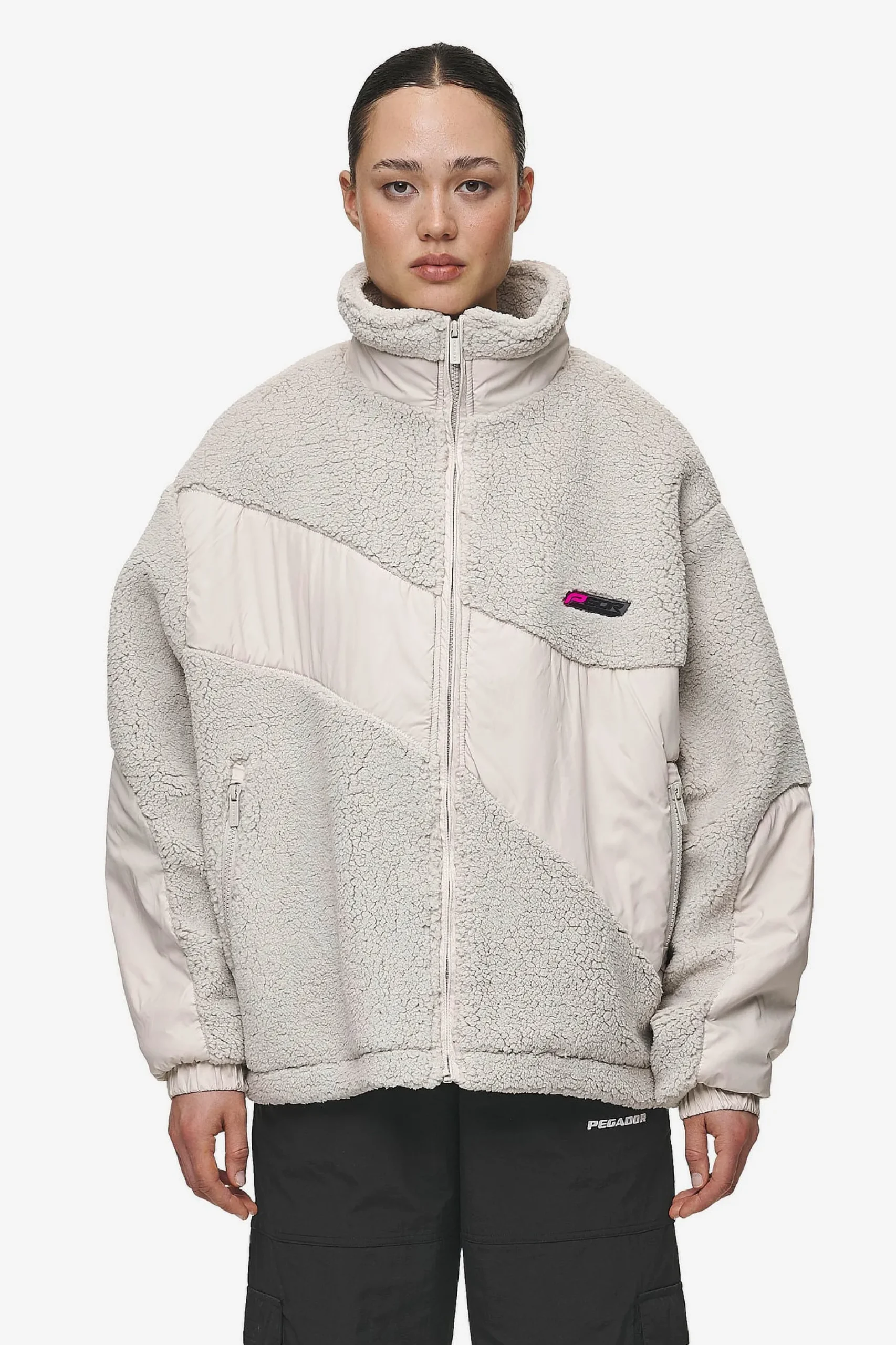 Pegador Risa Teddy Fabric Mix Jacket