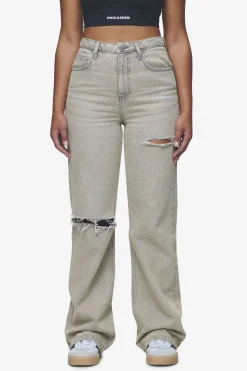 Pegador Romani Destroyed High Waist Jeans Washed Coast Sand