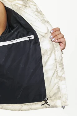 Pegador Royal Marble Puffer Jacket Bone White Fossil Taupe