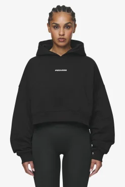 Pegador Salita Oversized Cropped Hoodie Black White Gum