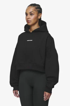 Pegador Salita Oversized Cropped Hoodie Black White Gum