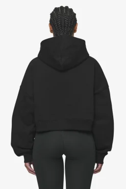 Pegador Salita Oversized Cropped Hoodie Black White Gum