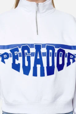 Pegador Sarina Oversized Halfzip Sweater White