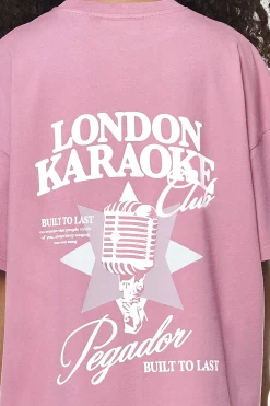 Pegador Savile Heavy Oversized Tee Vintage Washed Rust Pink