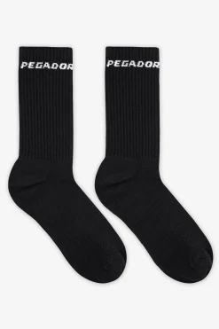 Pegador Side Logo Socks White