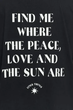Pegador Siena Heavy Oversized Tee Washed Vintage Black