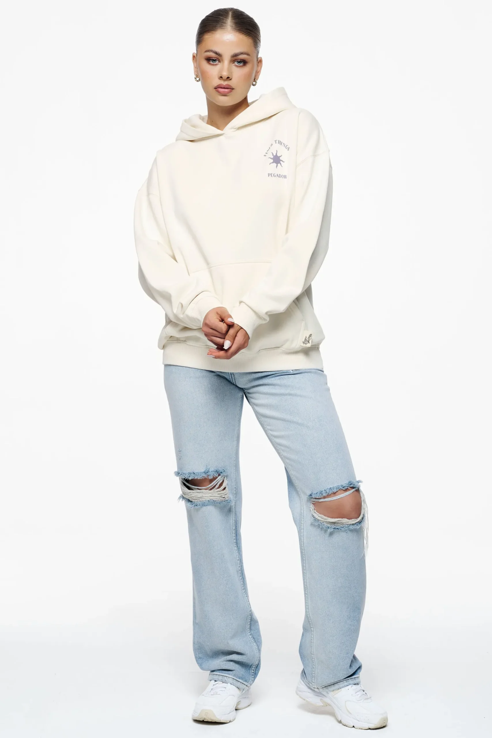 Pegador Siena Oversized Hoodie Vintage Washed Unbleached