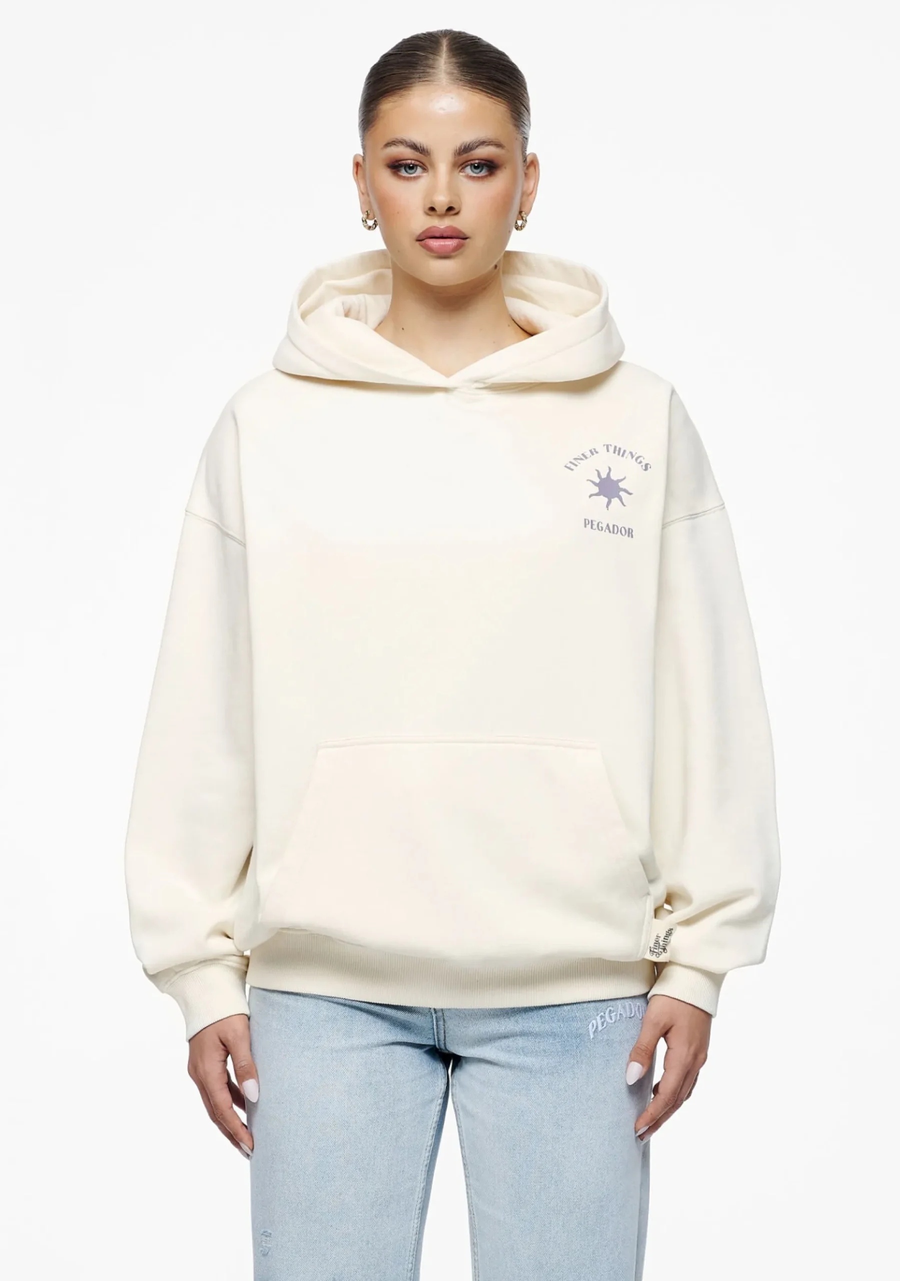 Pegador Siena Oversized Hoodie Vintage Washed Unbleached