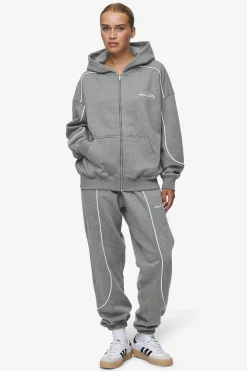 Pegador Silvi High Waisted Sweat Pants Deep Grey Melange