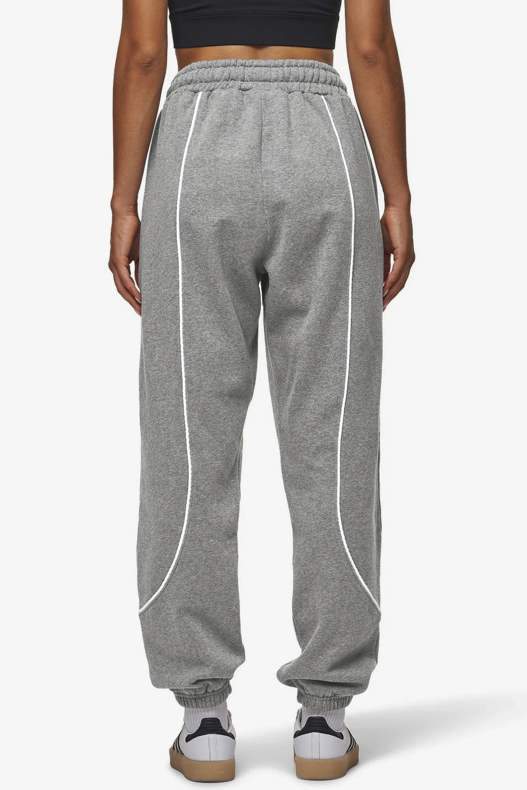 Pegador Silvi High Waisted Sweat Pants Deep Grey Melange
