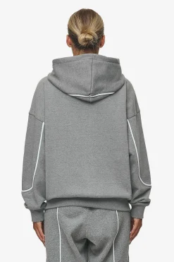 Pegador Silvi Oversized Sweat Jacket Deep Grey Melange