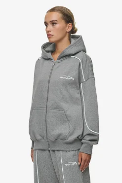 Pegador Silvi Oversized Sweat Jacket Deep Grey Melange