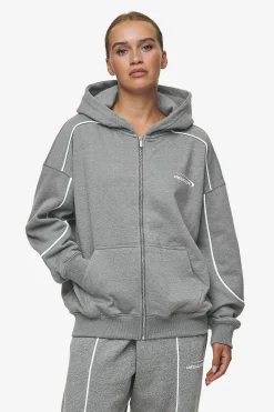 Pegador Silvi Oversized Sweat Jacket Deep Grey Melange