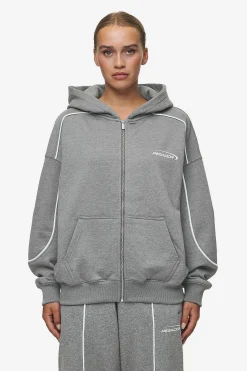 Pegador Silvi Oversized Sweat Jacket Deep Grey Melange