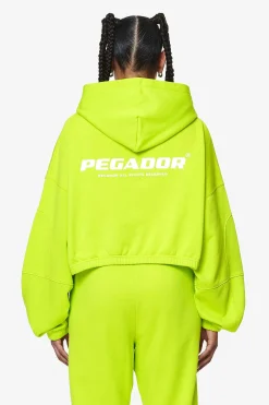 Pegador Skei Logo Oversized Cropped Hoodie