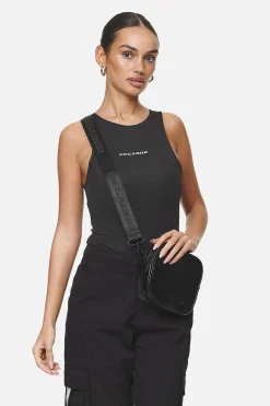 Pegador Skibo Logo Faux Leather Shoulder Strap Bag