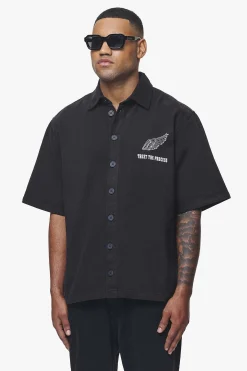 Pegador Skyler Denim Shirt Black Ink