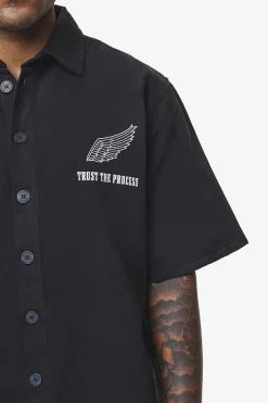 Pegador Skyler Denim Shirt Black Ink