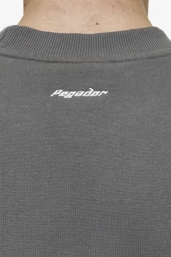 Pegador Slick Boxy Sweater Washed Anthracite