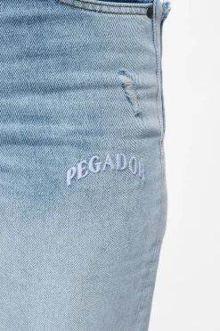 Pegador Soliera Distressed Wide Jeans Light Blue