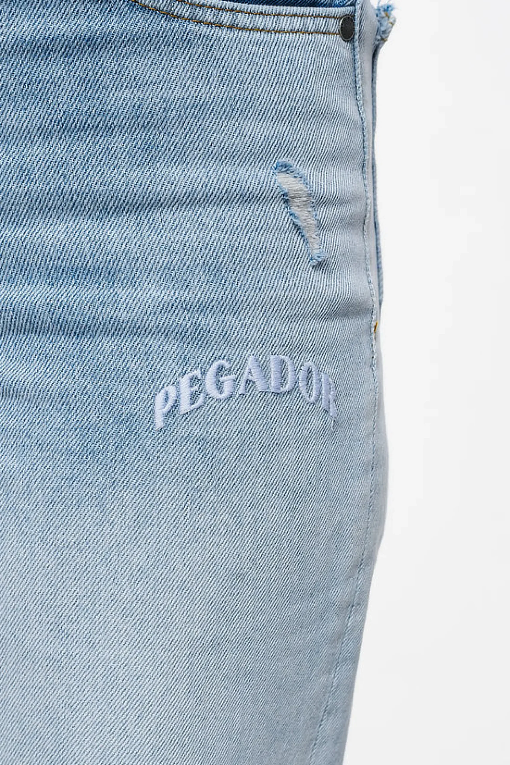 Pegador Soliera Distressed Wide Jeans Light Blue
