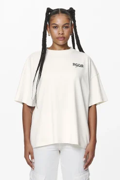 Pegador Sona Heavy Oversized Tee Washed Salty Cream