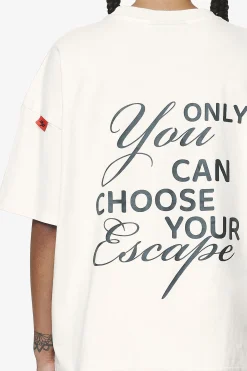 Pegador Sona Heavy Oversized Tee Washed Salty Cream