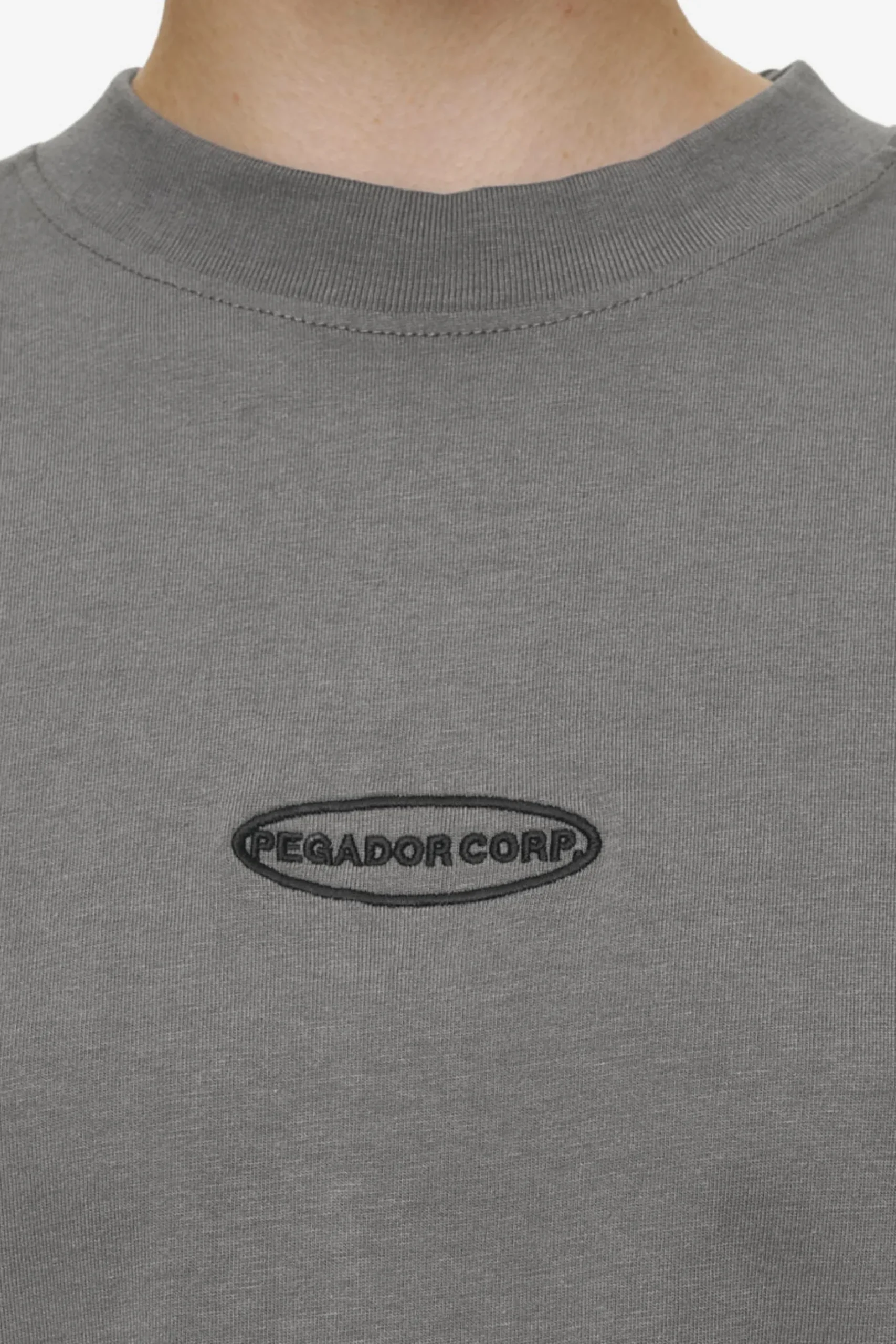 Pegador Sora Heavy Oversized Tee Washed Deep Grey